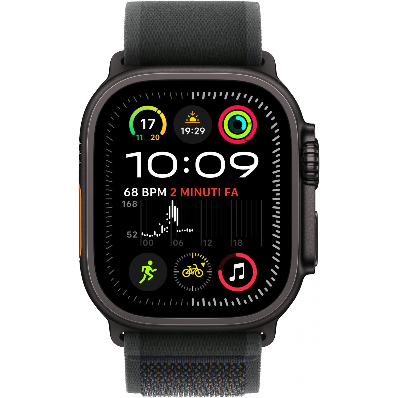 APPLE Watch Ultra 2 GPS + Cellular 49mm Black Titanium Case with Black Trail Loop - (Black, 49mm)