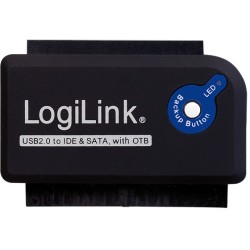 Buy LogiLink USB 2.0 to 2.5'/3.5' IDE + SATA Adapter - Black in Cyprus, Nicosia, Limassol, Larnaka, Pafos