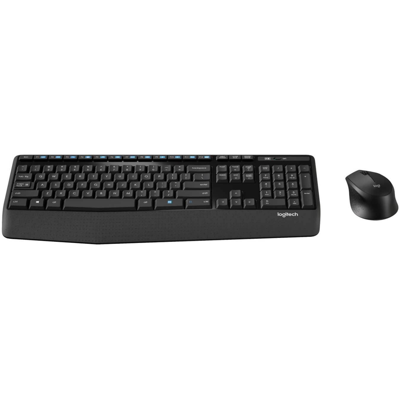 WIRELESS COMBO MK345 - MK345 - 100% Full-size, 2.4G dongle, Windows, No backlight, Membrane, CZE-SKY