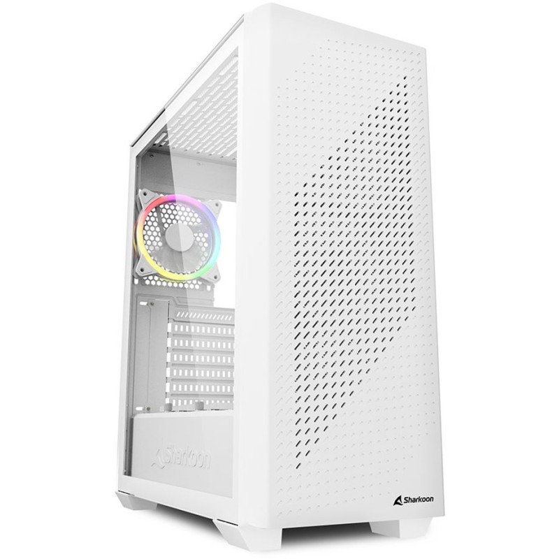 Buy Midi Sharkoon VS9 RGB White - VS9 - RGB illuminated mid-tower ATX case in Cyprus, Nicosia, Limassol, Larnaka, Pafos