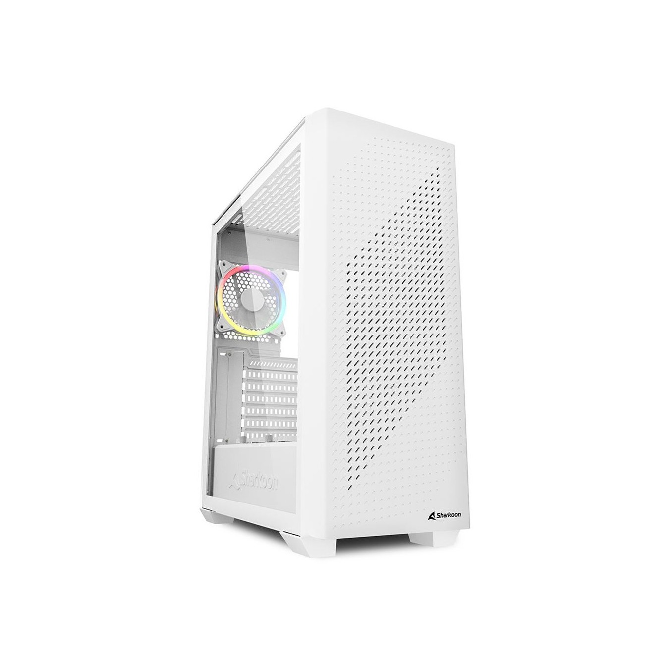 Midi Sharkoon VS9 RGB White - VS9 - RGB illuminated mid-tower ATX case — Buy in Cyprus with Fast Delivery