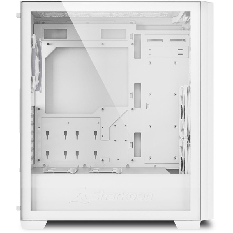 Buy Midi Sharkoon VS9 RGB White - VS9 - RGB illuminated mid-tower ATX case in Cyprus, Nicosia, Limassol, Larnaka, Pafos