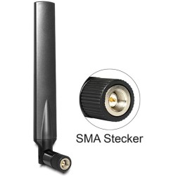 Buy DELOCK LTE SMA Antenna - Band 1,3,7,20 - Omni Swivel, -5 to -2.8 dBi - Black in Cyprus, Nicosia, Limassol, Larnaka, Pafos