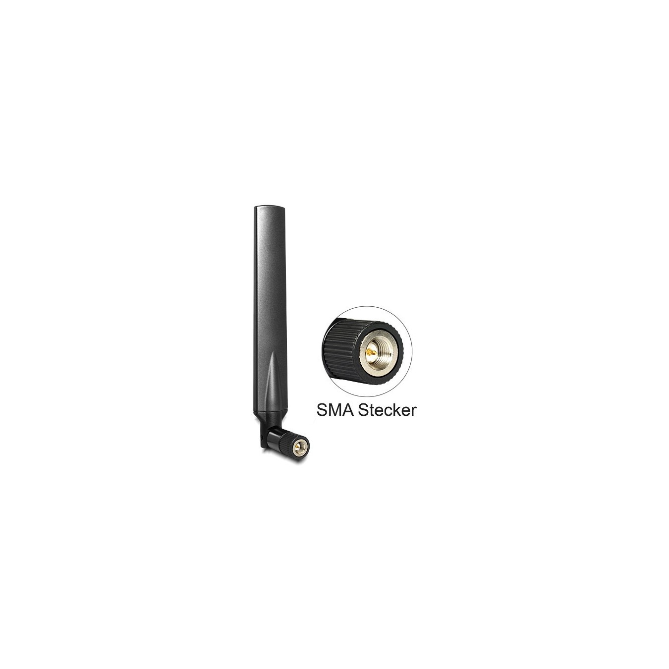 DELOCK LTE SMA Antenna - Band 1,3,7,20 - Omni Swivel, -5 to -2.8 dBi - Black — Buy in Cyprus with Fast Delivery