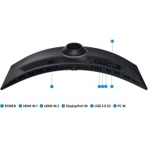 Samsung Odyssey G9 - S49CG950EU - 1000R curved, 32:9, 5120x1440 DQHD, 240Hz, HDR1000, 1ms, DP1.4 & HDMI 2.1, Black