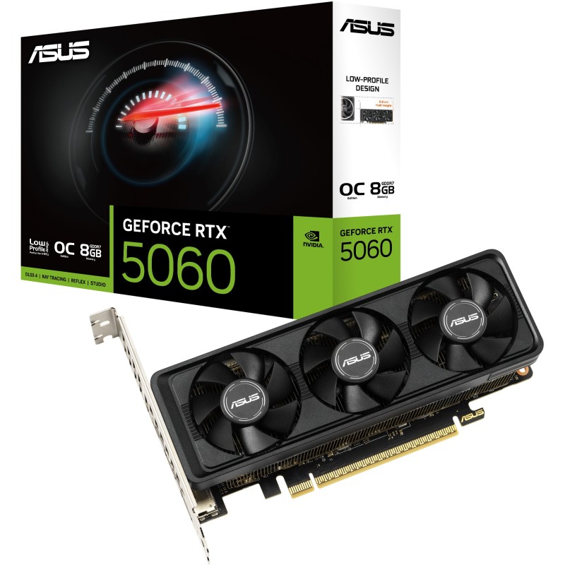 Buy RTX 5060 OC 8GB - ASUS LP BRK GDDR7 2xHDMI 1xDP in Cyprus, Nicosia, Limassol, Larnaka, Pafos