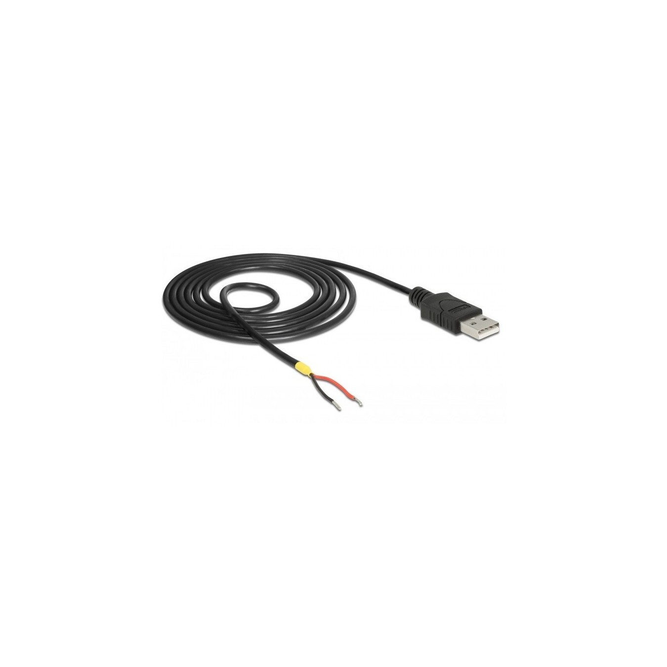 DELOCK USB 2.0 Type-A Male to 2x Bare Wire Ends Cable - USB-A, DIY bare-wire — Buy in Cyprus with Fast Delivery