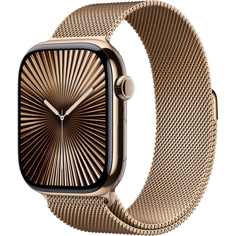 Buy Apple Watch Series 10 GPS + Cellular 46mm Gold Titanium Case with Gold Milan... in Cyprus, Nicosia, Limassol, Larnaka, Pafos