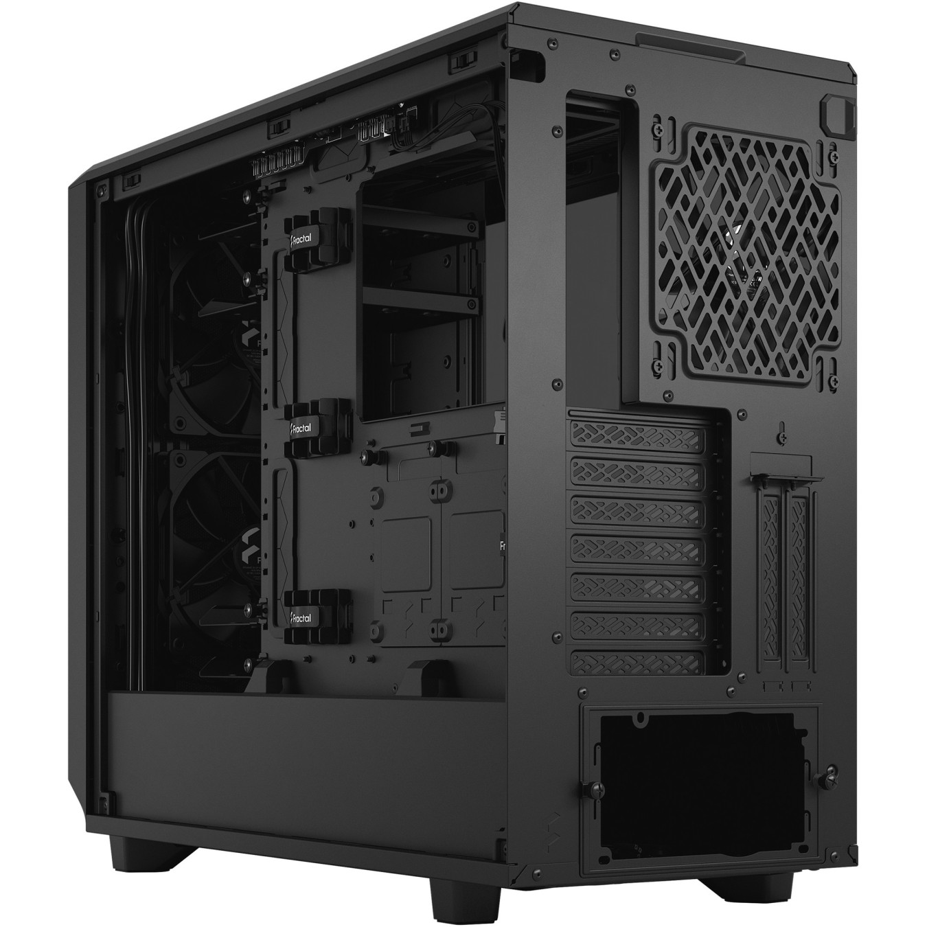 Fractal Design Meshify 2 – Black Window Mid Tower PC Case – E-ATX Support, 420mm Radiator | Armenius Store