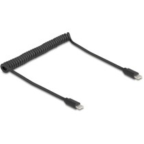 DELOCK USB-C Spiral Cable - USB-C to USB-C, 0.45-0.75 m — Buy in Cyprus with Fast Delivery