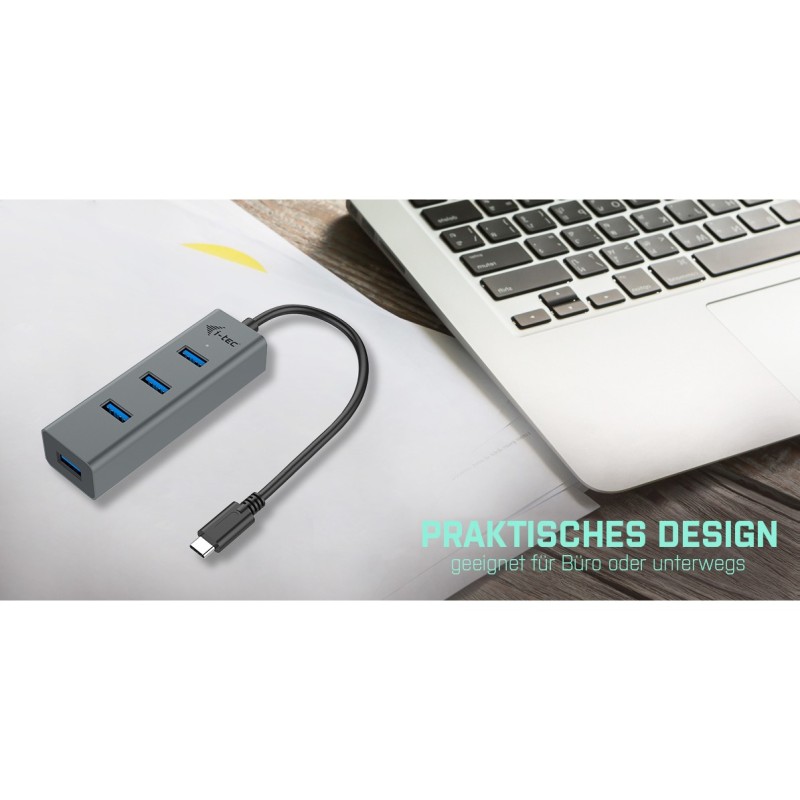 Buy D I-TEC USB-C METAL 4-PORT HUB - USB-C Upstream, Aluminum Body in Cyprus, Nicosia, Limassol, Larnaka, Pafos