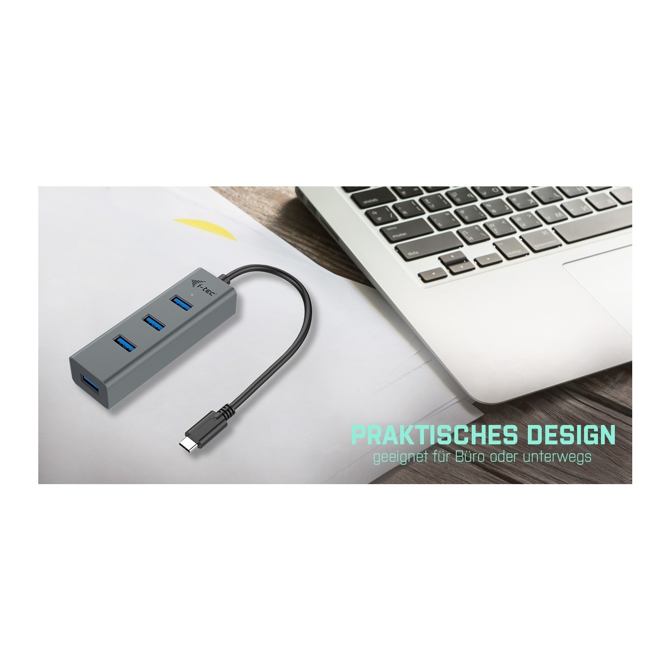 D I-TEC USB-C METAL 4-PORT HUB - USB-C Upstream, Aluminum Body — Buy in Cyprus with Fast Delivery