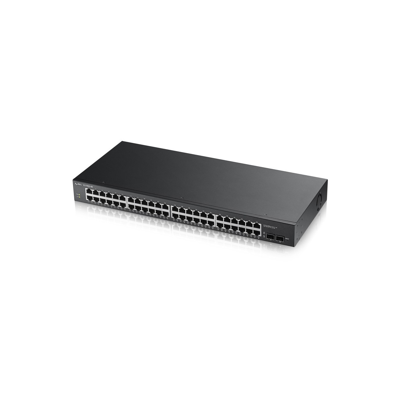 Zyxel GS1900-48 V2 M RM - GS1900-48 V2 - 48-Port Gigabit Smart Web-managed Rackmount, 2 PoE ports