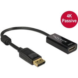 Buy DELOCK DisplayPort 1.2 to HDMI Female Adapter Cable - Black - 4K Passive in Cyprus, Nicosia, Limassol, Larnaka, Pafos
