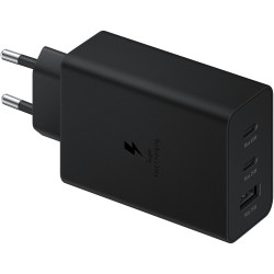Buy Samsung Power Adapter Trio 65W - Black (3 Ports, USB-C PD) in Cyprus, Nicosia, Limassol, Larnaka, Pafos