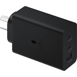 Buy Samsung Power Adapter Trio 65W - Black (3 Ports, USB-C PD) in Cyprus, Nicosia, Limassol, Larnaka, Pafos
