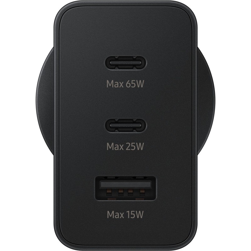 Buy Samsung Power Adapter Trio 65W - Black (3 Ports, USB-C PD) in Cyprus, Nicosia, Limassol, Larnaka, Pafos