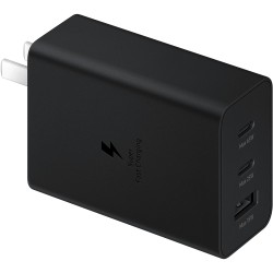 Buy Samsung Power Adapter Trio 65W - Black (3 Ports, USB-C PD) in Cyprus, Nicosia, Limassol, Larnaka, Pafos