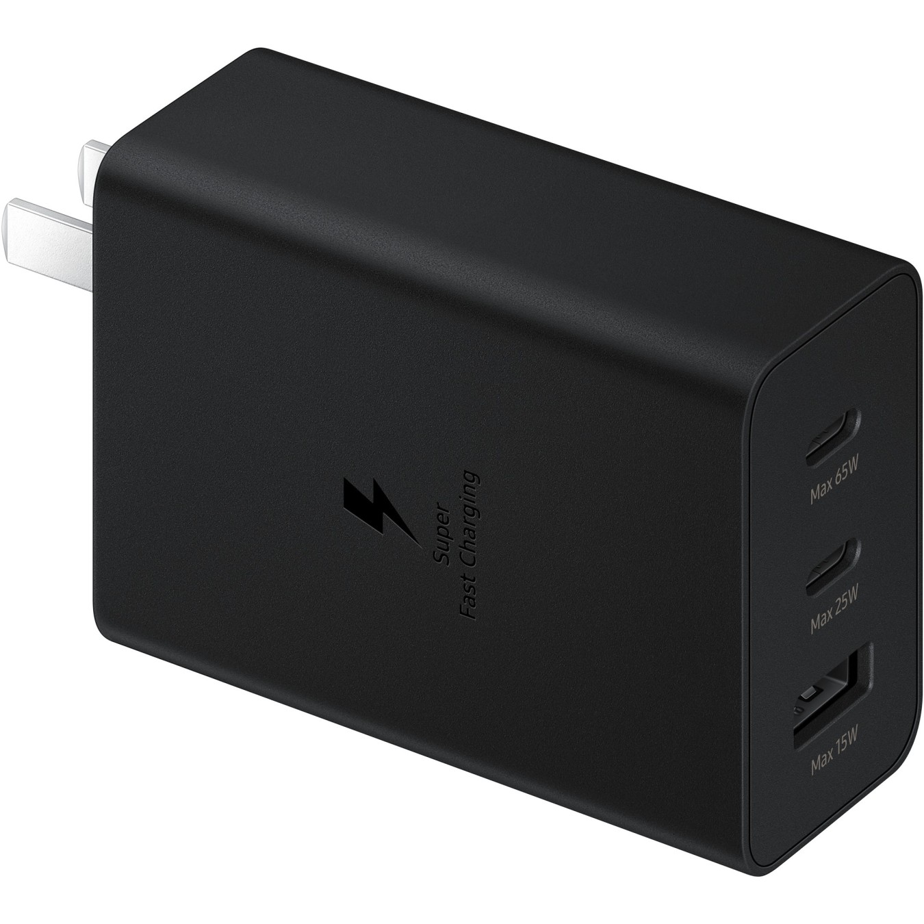 Samsung Power Adapter Trio 65W - Black (3 Ports, USB-C PD) — Buy in Cyprus with Fast Delivery