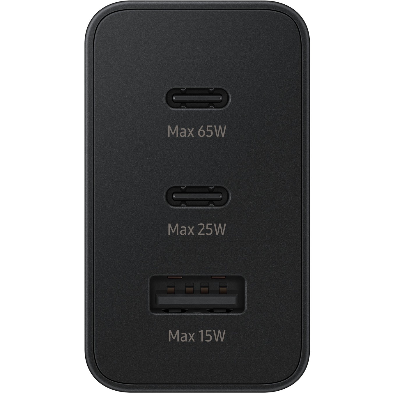 Samsung Power Adapter Trio 65W - Black (3 Ports, USB-C PD) — Buy in Cyprus with Fast Delivery