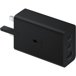 Buy Samsung Power Adapter Trio 65W - Black (3 Ports, USB-C PD) in Cyprus, Nicosia, Limassol, Larnaka, Pafos