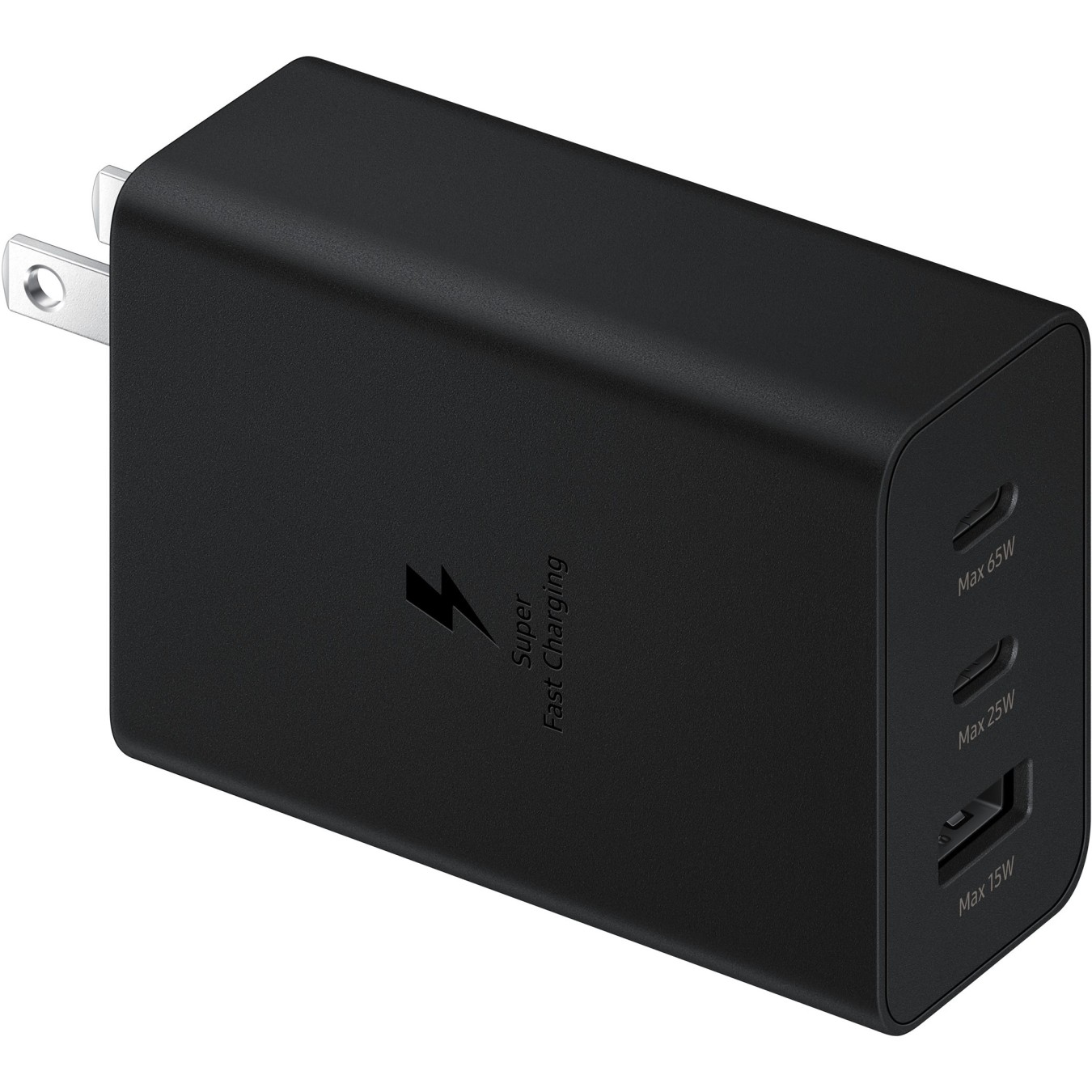 Samsung Power Adapter Trio 65W - Black (3 Ports, USB-C PD) — Buy in Cyprus with Fast Delivery