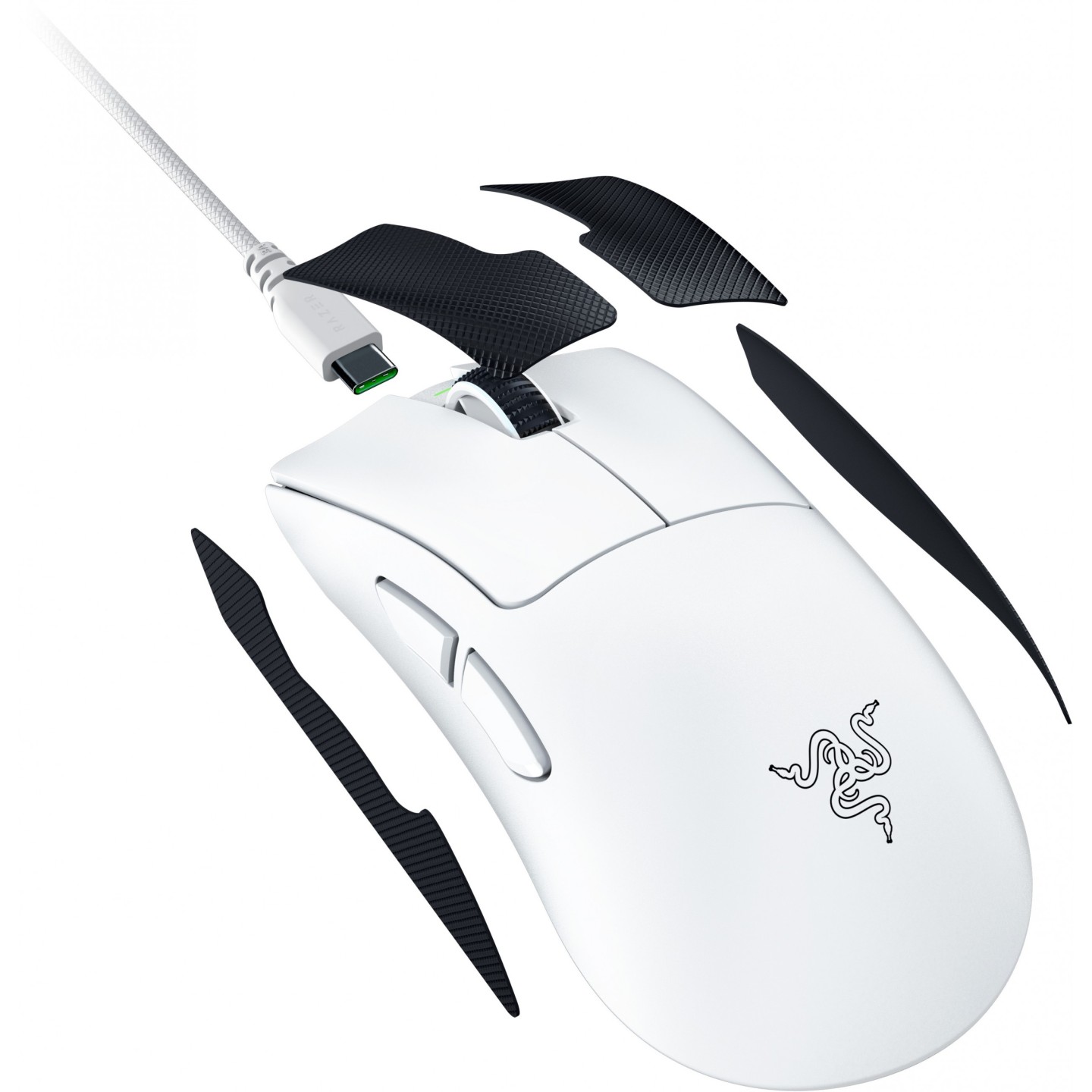 Razer DeathAdder V4 Pro White Gaming Mouse - 45K DPI Wireless (Boxed) — Buy in Cyprus with Fast Delivery