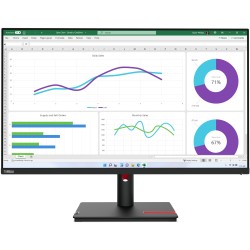 Lenovo ThinkVision T32h-30 31.5" QHD IPS Monitor USB-C DP HDMI (Boxed) — Buy in Cyprus with Fast Delivery