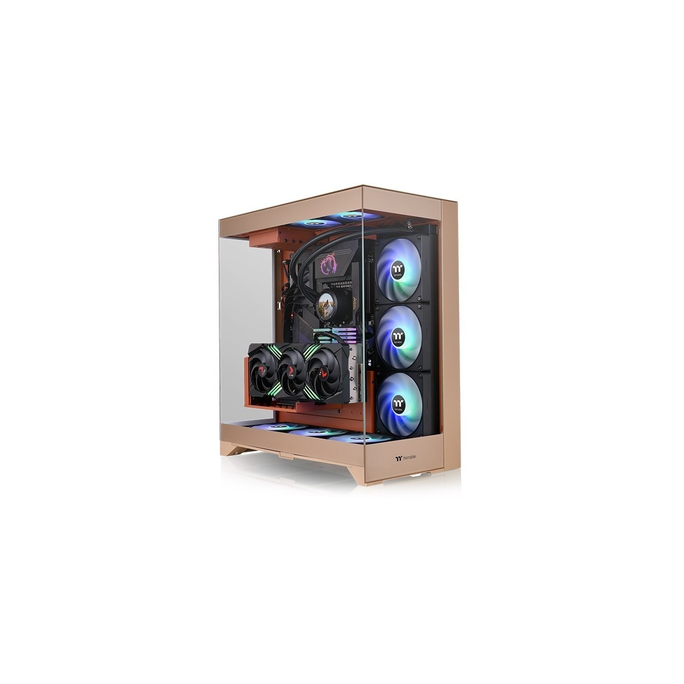 Thermaltake CTE E550 TG Gravel Sand - E550 - Midi Tower PC Case, Gravel Sand — Buy in Cyprus with Fast Delivery
