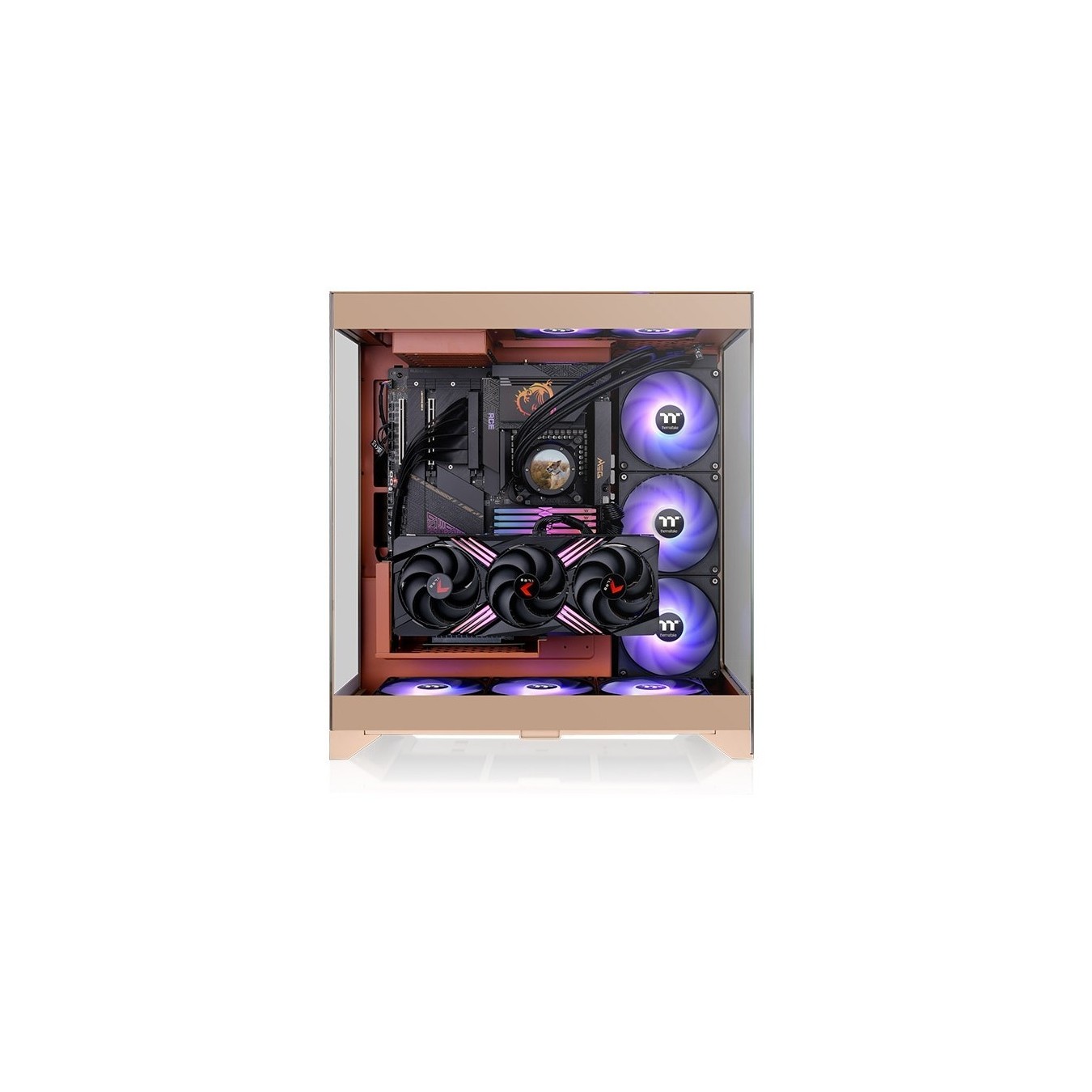 Thermaltake CTE E550 TG Gravel Sand - E550 - Midi Tower PC Case, Gravel Sand — Buy in Cyprus with Fast Delivery