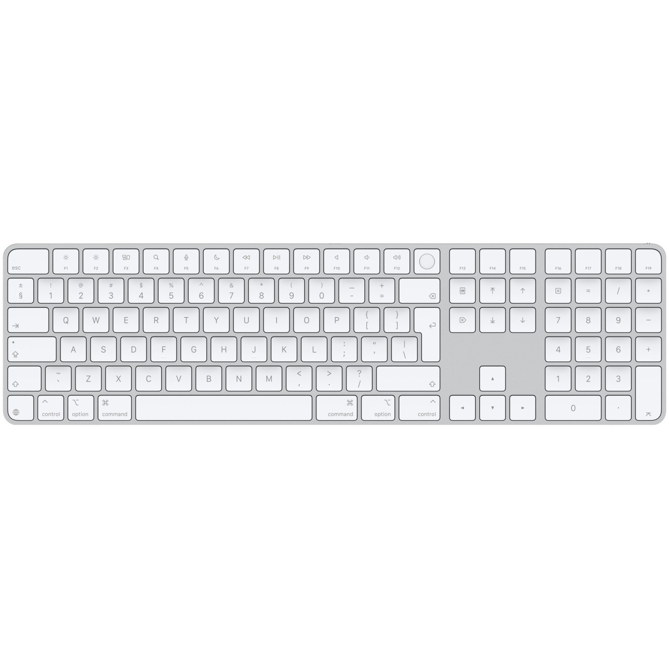 APPLE Magic Keyboard with Touch ID and Numeric Keypad for Mac models with Apple silicon - International English - Whi...