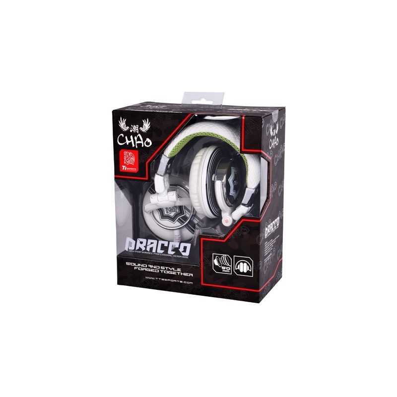 Buy Thermaltake Tt eSPORTS Headset DRACCO - DRACCO - White, 3.5mm Stereo in Cyprus, Nicosia, Limassol, Larnaka, Pafos
