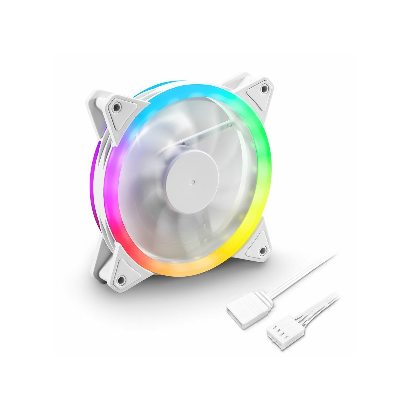 Sharkoon SHARK Blades PWM RGB Fan - White - 120mm — Buy in Cyprus with Fast Delivery