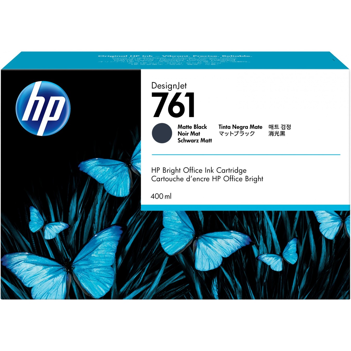 HP 761 Original Ink Cartridge - 761 - Black, 400ml, Standard Capacity, 1 Pack — Buy in Cyprus with Fast Delivery