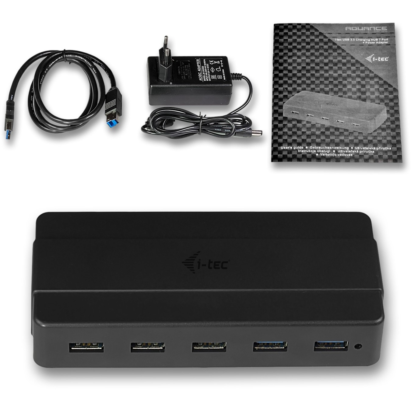 D I-TEC USB 3.0 7-Port Charging Hub - USB-A Hub, Desktop (7-port USB-A charging hub) — Buy in Cyprus with Fast Delivery