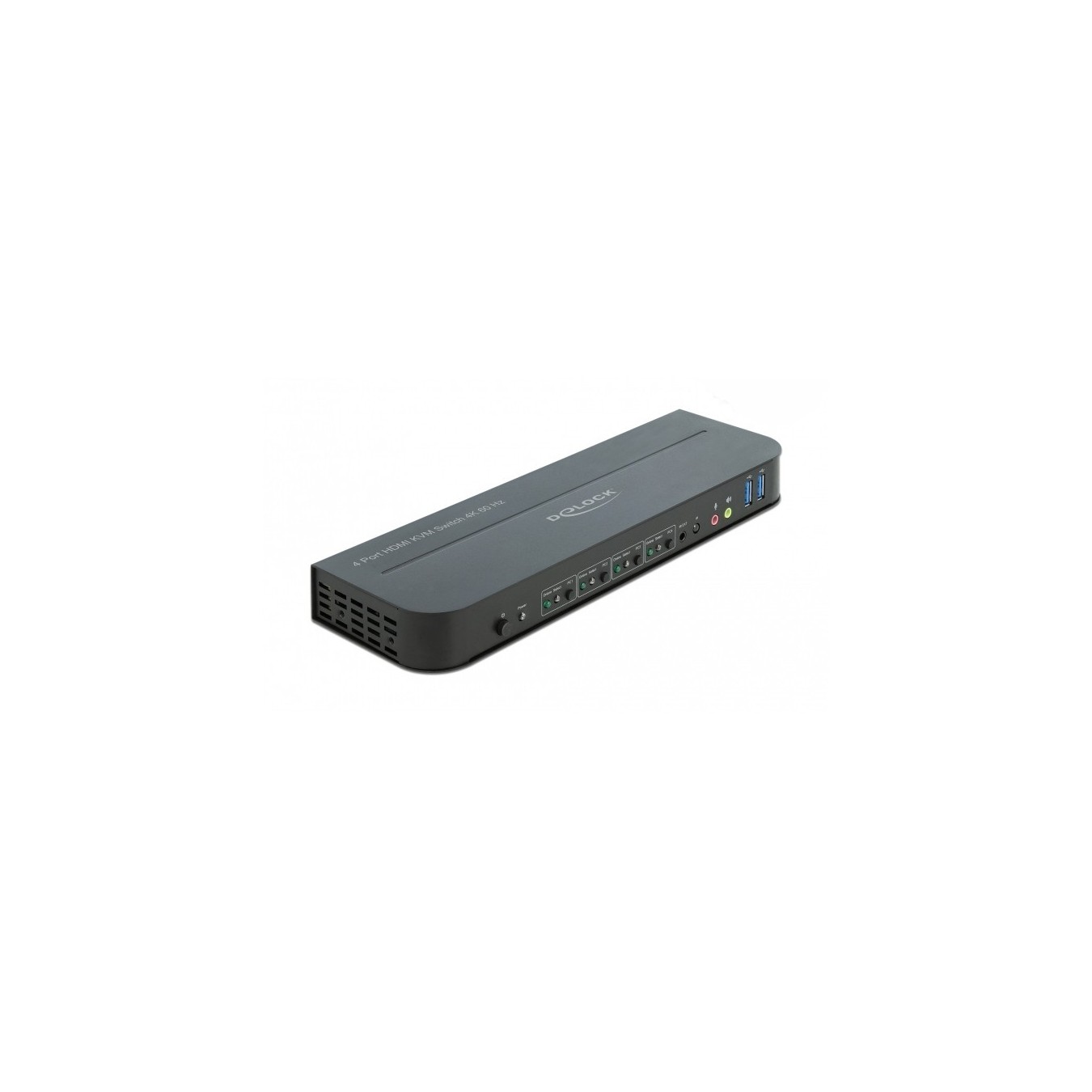 DELOCK HDMI KVM Switch 4K 60Hz with USB 3.0 and Audio - Characteristics (4K60, USB 3.0, Audio)