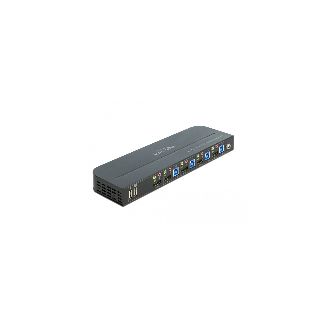 DELOCK HDMI KVM Switch 4K 60Hz with USB 3.0 and Audio - Characteristics (4K60, USB 3.0, Audio)