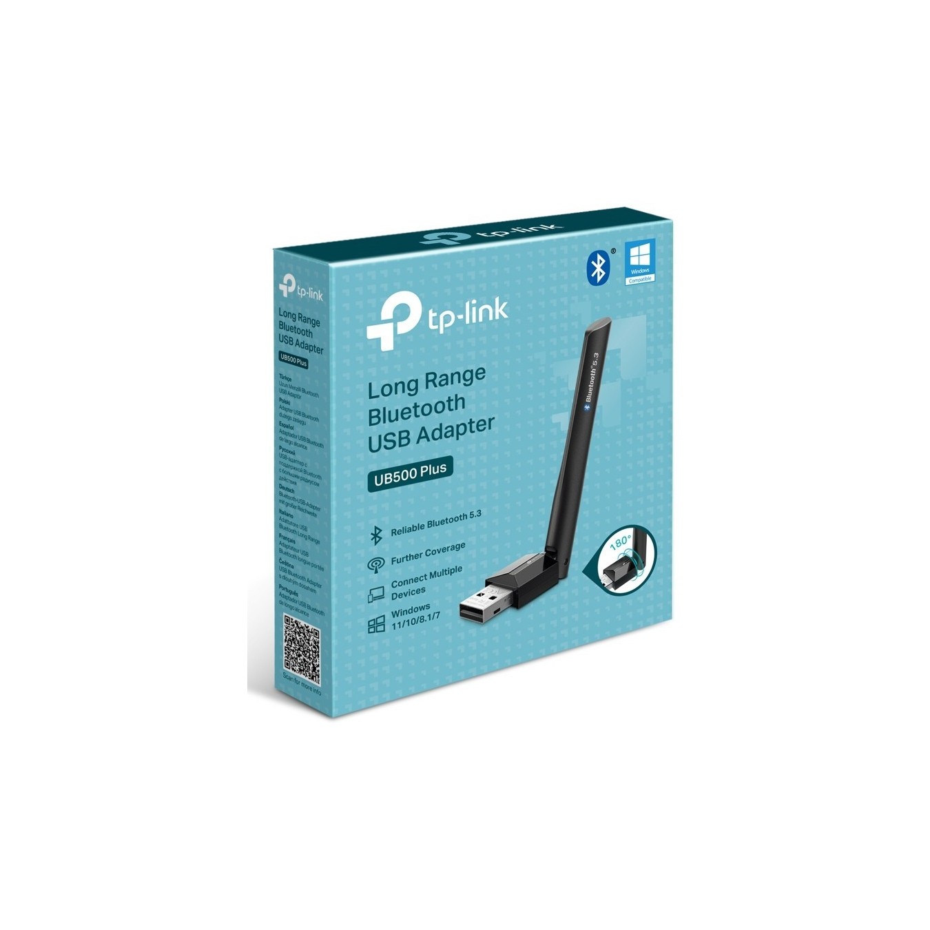 TP-Link Bluetooth UB500 Plus Bluetooth 5.3 USB Adapter - UB500 Plus - Bluetooth 5.3, USB-A dongle