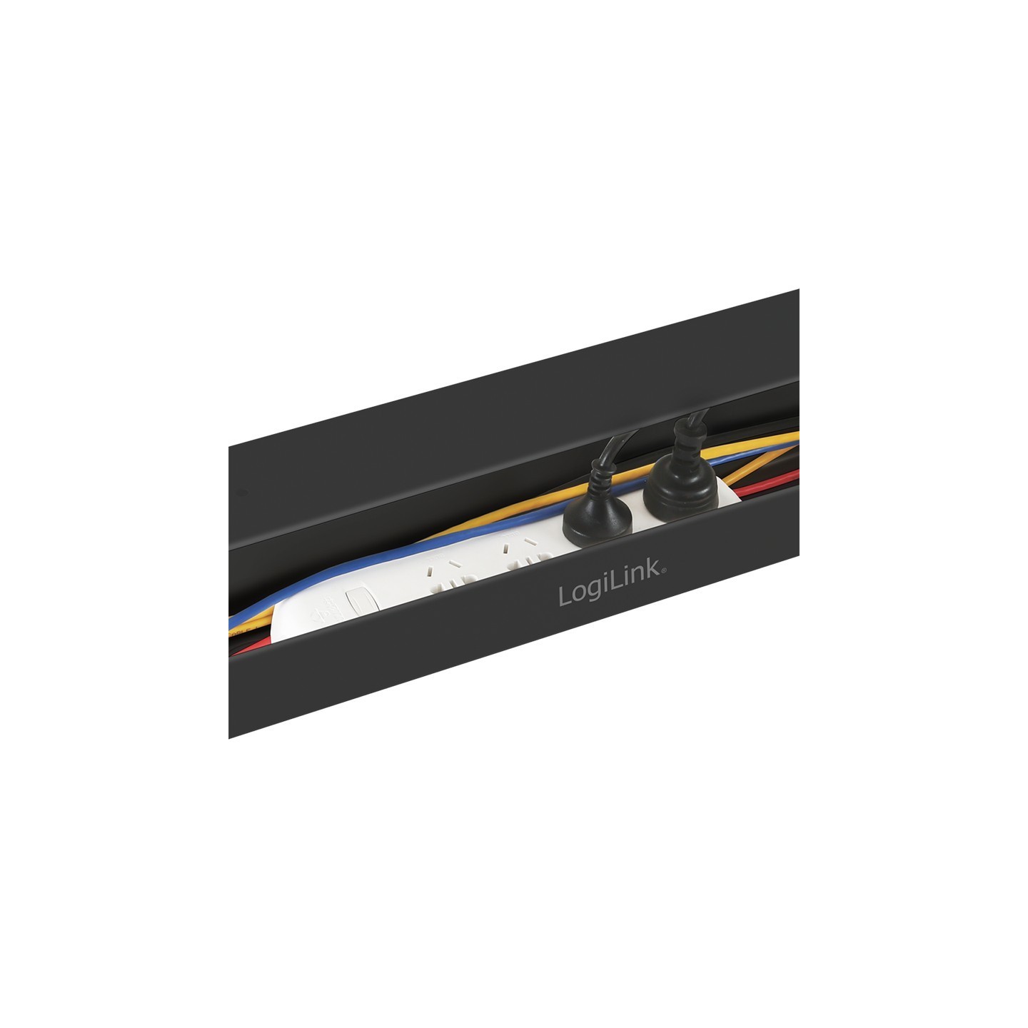 LogiLink Management Tray for Under-Desk Mounting 600 x 76 x 114 mm - Black — Buy in Cyprus with Fast Delivery