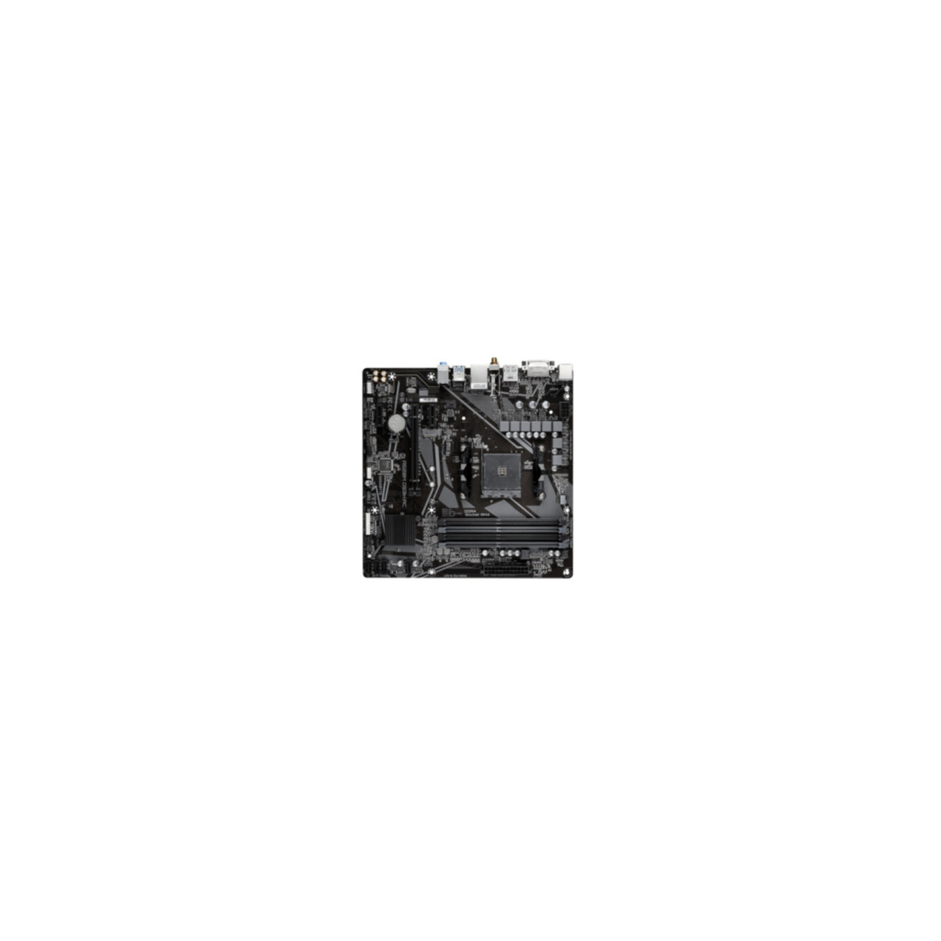 Gigabyte GA-A520M-DS3H AC - Micro-ATX AM4 Motherboard, AMD A520, DDR4 up to 128GB, 4x DIMM, HDMI/DP, Wi-Fi, RGB, Black