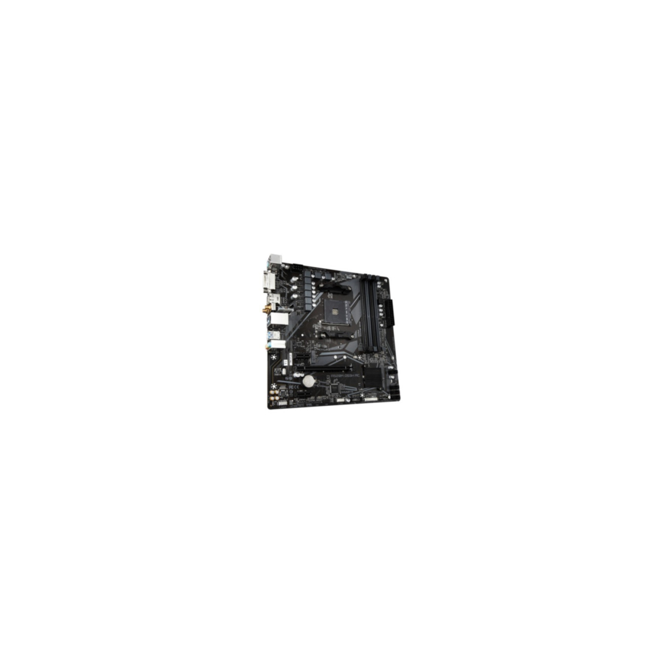 Gigabyte GA-A520M-DS3H AC - Micro-ATX AM4 Motherboard, AMD A520, DDR4 up to 128GB, 4x DIMM, HDMI/DP, Wi-Fi, RGB, Black