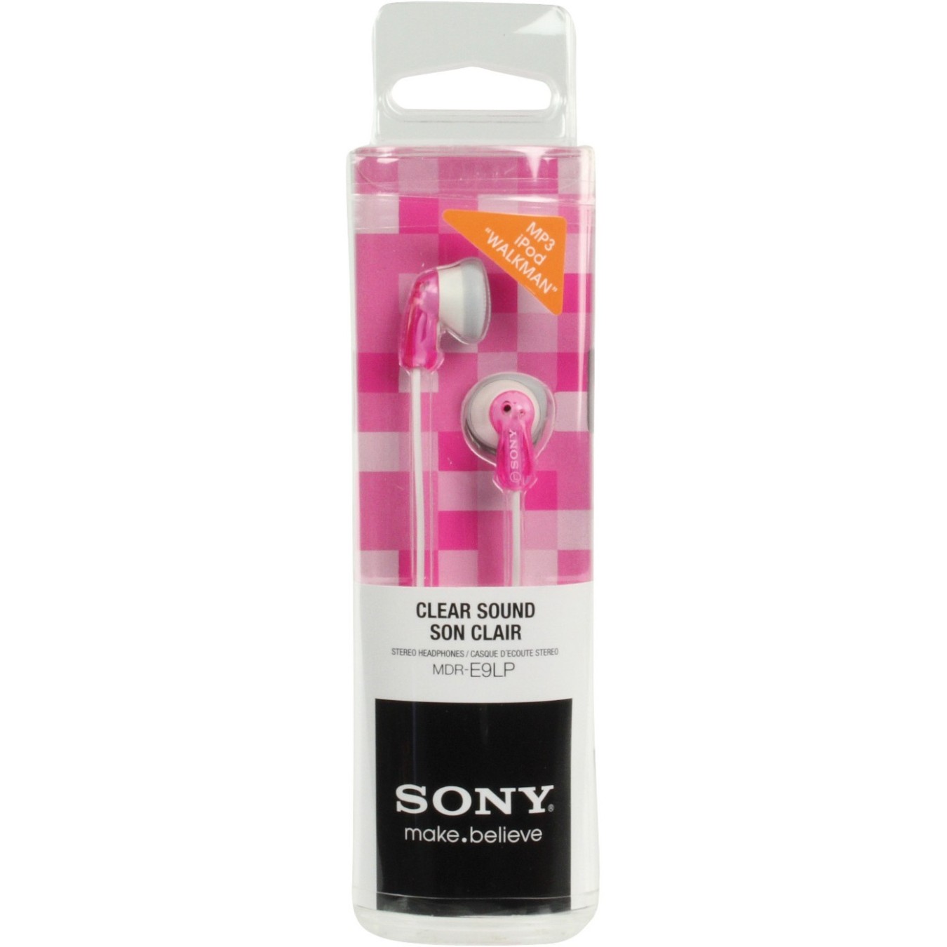 Sony MDR-E 9 LPP pink transparent - MDR-E9LP - Pink Transparent, Wired 3.5mm — Buy in Cyprus with Fast Delivery