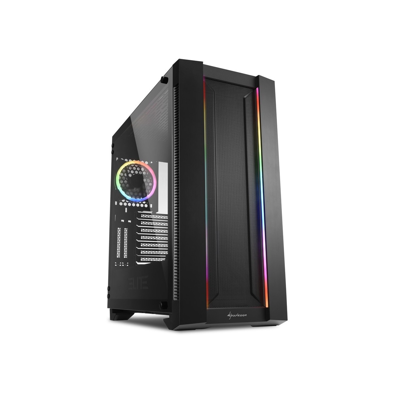 Sharkoon Elite Shark CA200M ATX E-ATX 1xGlas Black - CA200M - Black — Buy in Cyprus with Fast Delivery