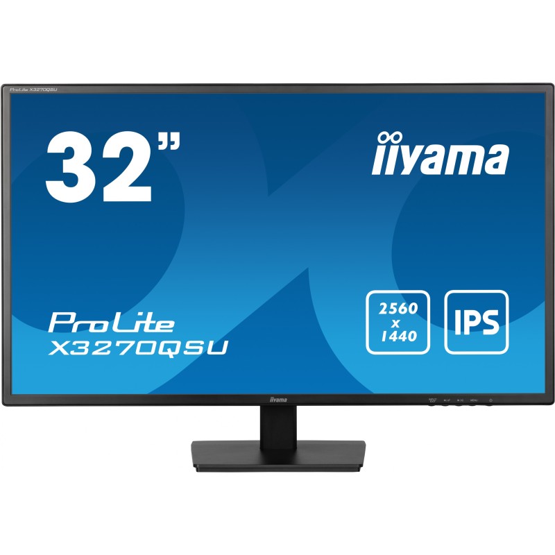 Buy IIYAMA 80.0cm (31.5') - X3270QSU-B1 - 16:9, IPS, 2xHDMI, DP, 3xUSB in Cyprus, Nicosia, Limassol, Larnaka, Pafos