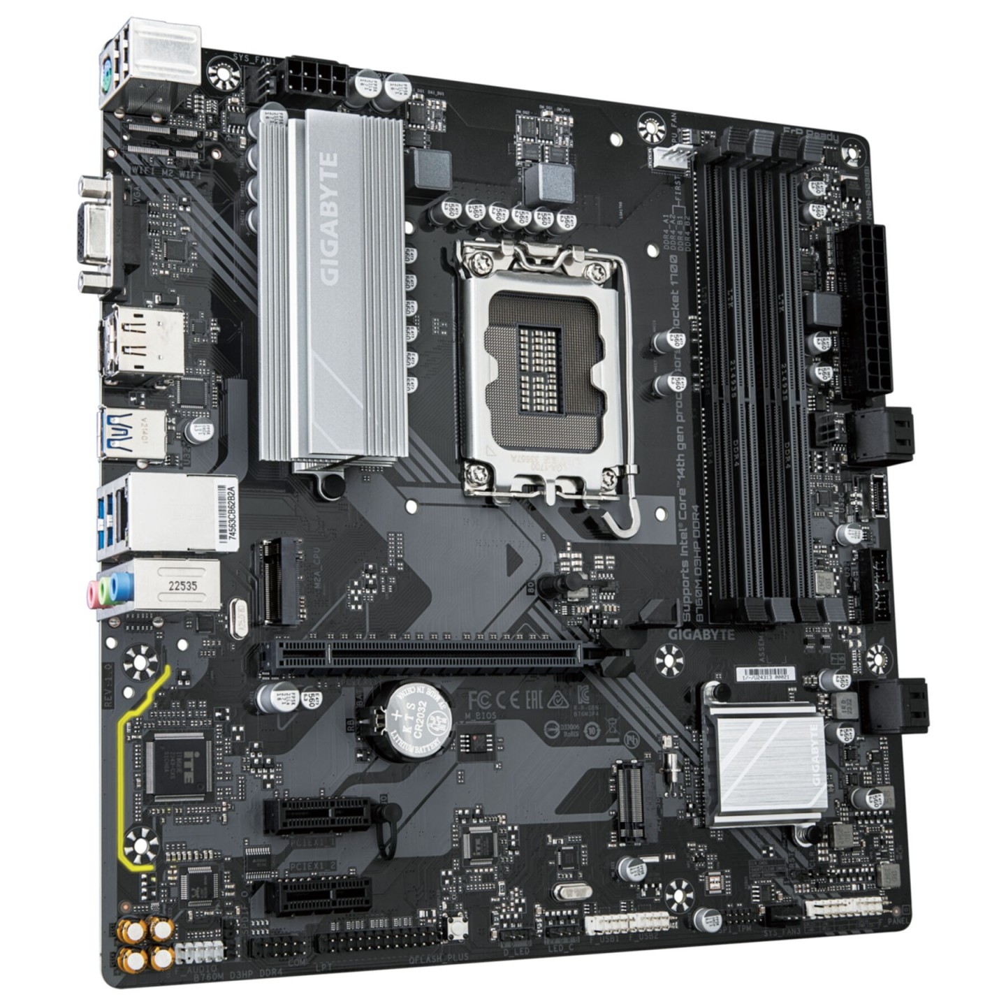 GIGABYTE GA-B760M D3HP - LGA1700 Micro-ATX Motherboard, Intel B760, DDR5, 4x DIMM, Up to 256GB (Boxed)