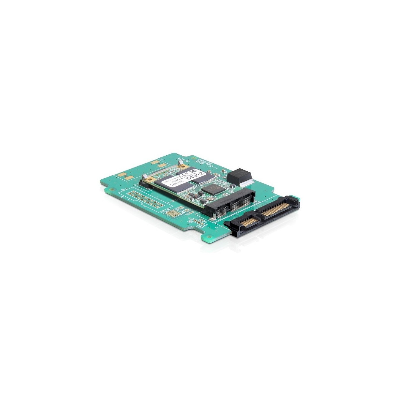 DELOCK SATA 22pin to mSATA 2.5in Converter - Adapter — Buy in Cyprus with Fast Delivery