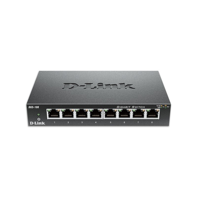 Buy D-Link DGS-108 8-Port Gigabit Ethernet Switch - DGS-108 - Fanless, Unmanaged... in Cyprus, Nicosia, Limassol, Larnaka, Pafos