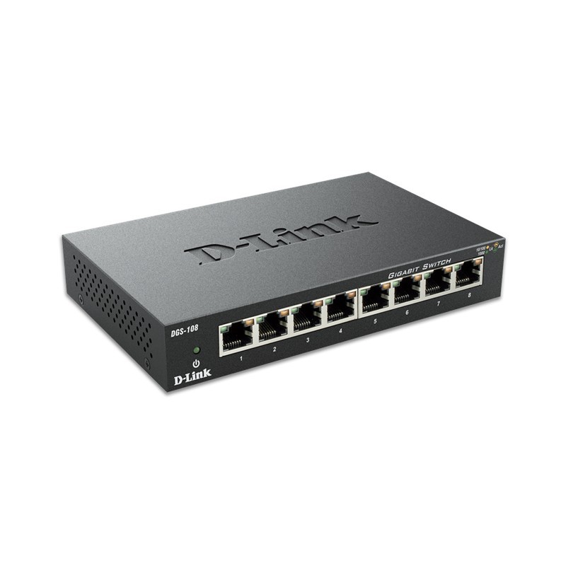 Buy D-Link DGS-108 8-Port Gigabit Ethernet Switch - DGS-108 - Fanless, Unmanaged... in Cyprus, Nicosia, Limassol, Larnaka, Pafos