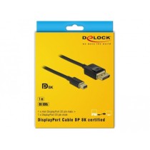 DELOCK Mini DisplayPort to DisplayPort Cable 8K 60Hz 1m - DP 8K Certified — Buy in Cyprus with Fast Delivery