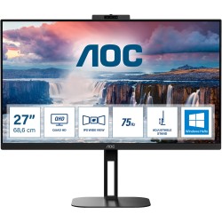 Buy AOC 27-inch IPS Monitor - Q27V5CW - Black, 16:9, HDMI/DP/USB-C WebCam in Cyprus, Nicosia, Limassol, Larnaka, Pafos
